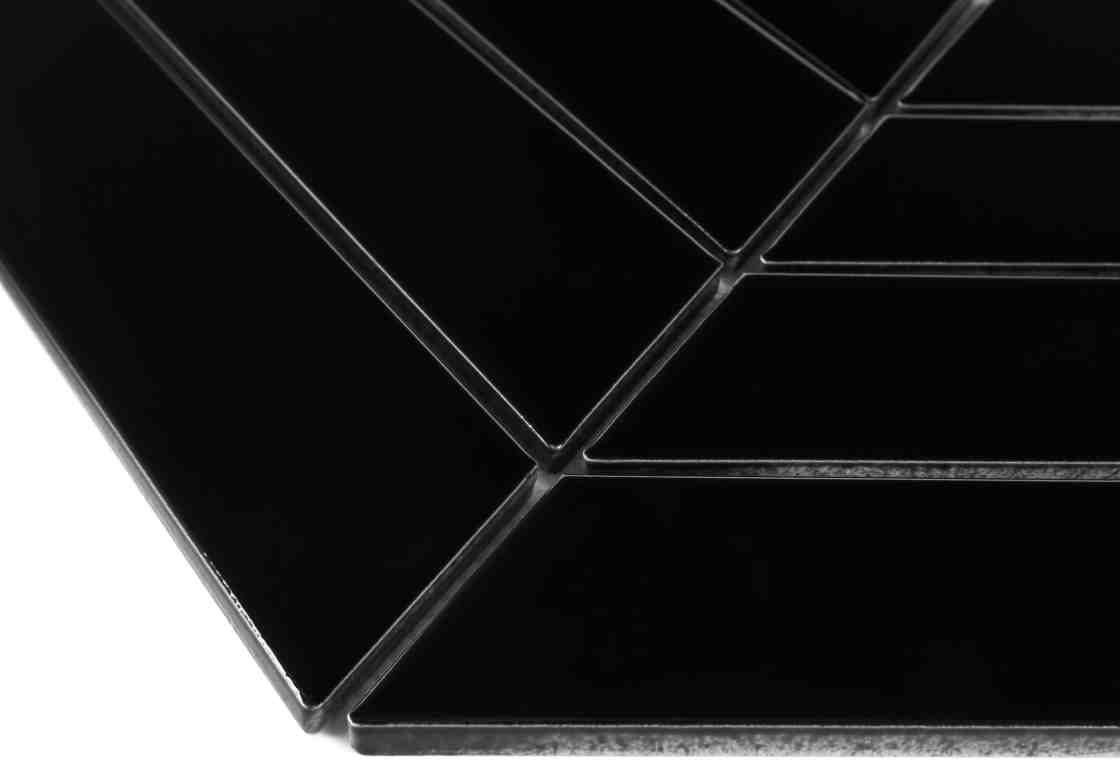 Dunin Royal Chevron Black fényes mozaik